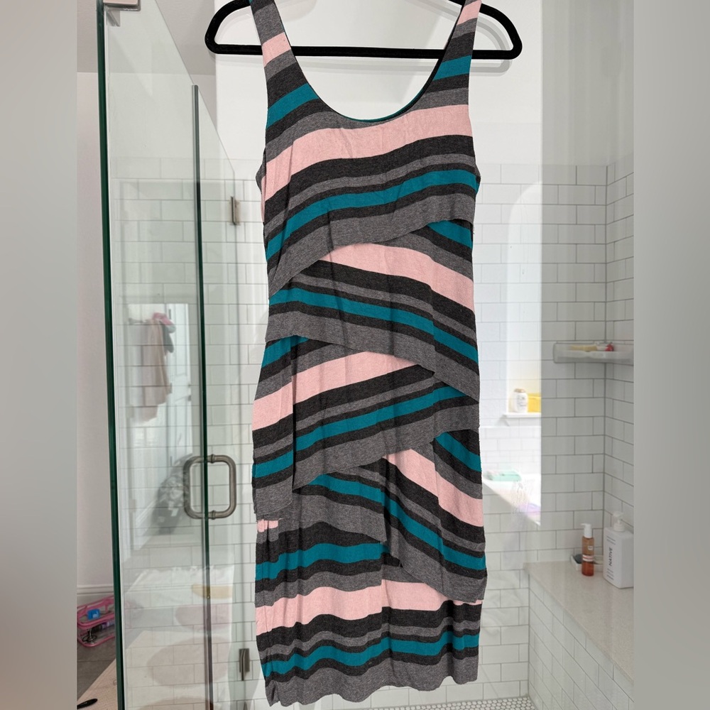 Anthropologie- Bailey 44 Multicolor Striped Midi Dress